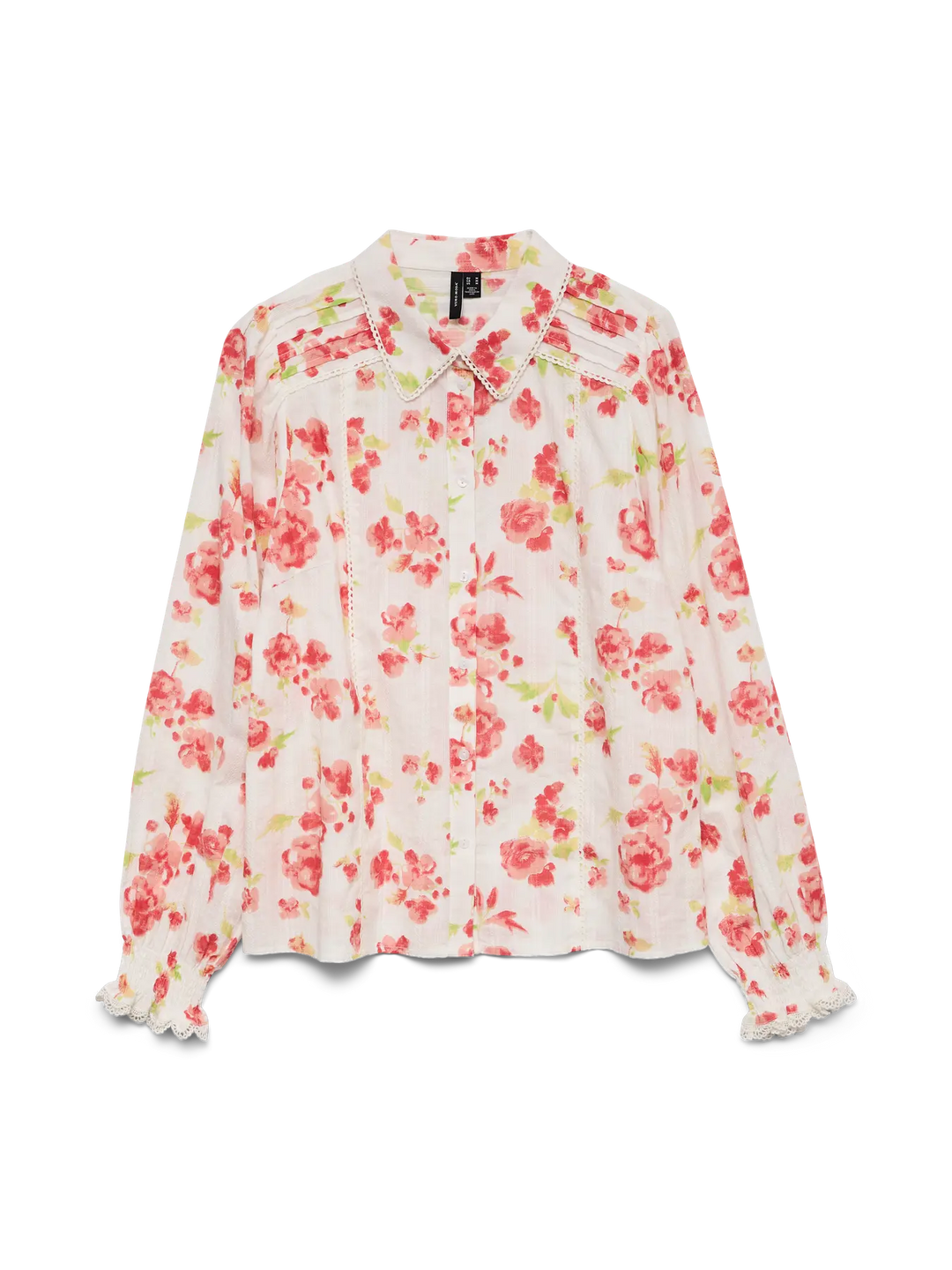 VMGry LS Detail Lace Shirt