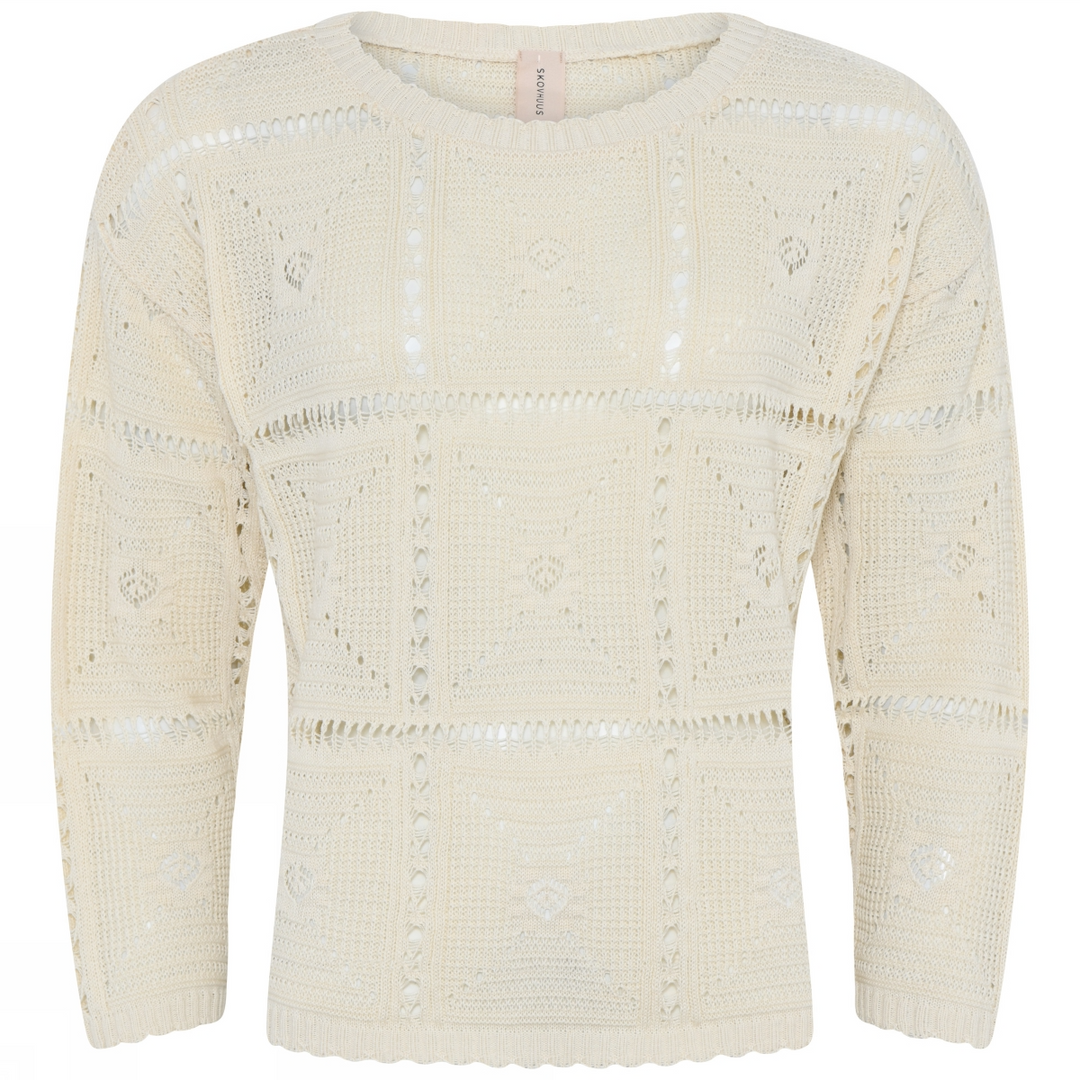 Openwork casual pullover