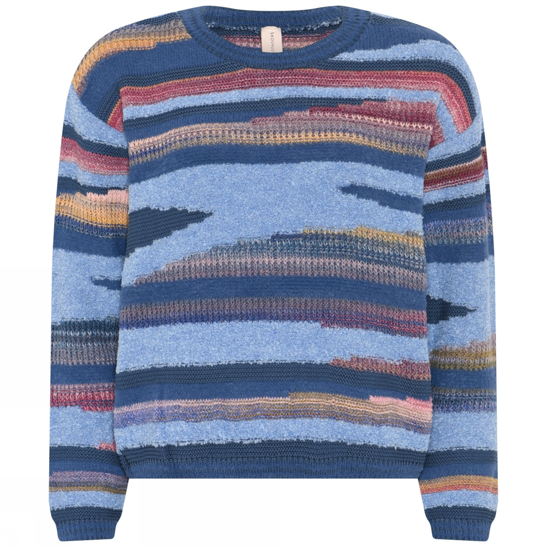 Mixed Yarn multicol. pullover