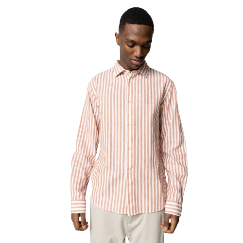Jamie Cotton Linen Striped Shirt LS