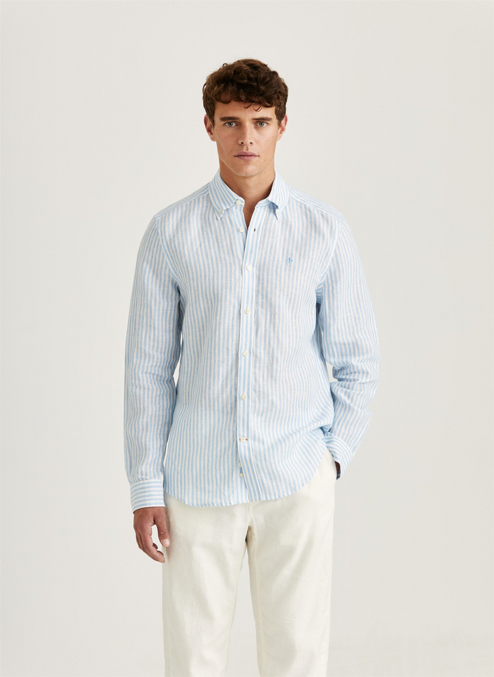 Douglas Linen Stripe Shirt