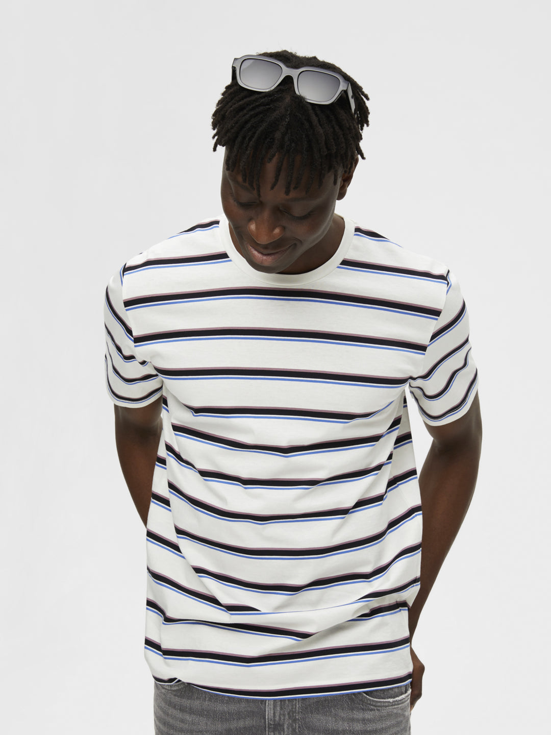 SLHBertie Merc Stripe Tee