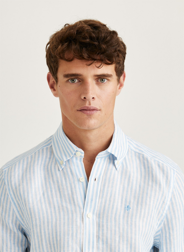 Douglas Linen Stripe Shirt