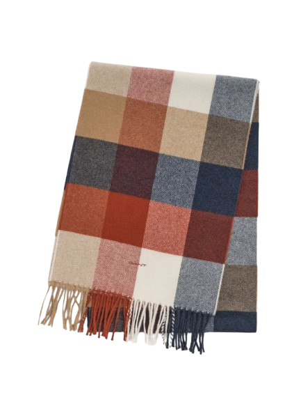 Wool Multi Checked Scarf