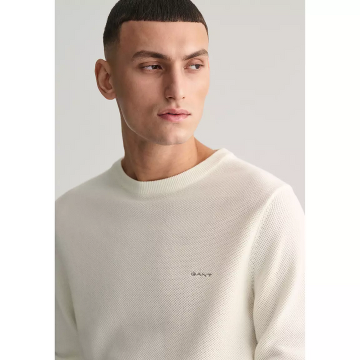 Cotton Pique C-neck