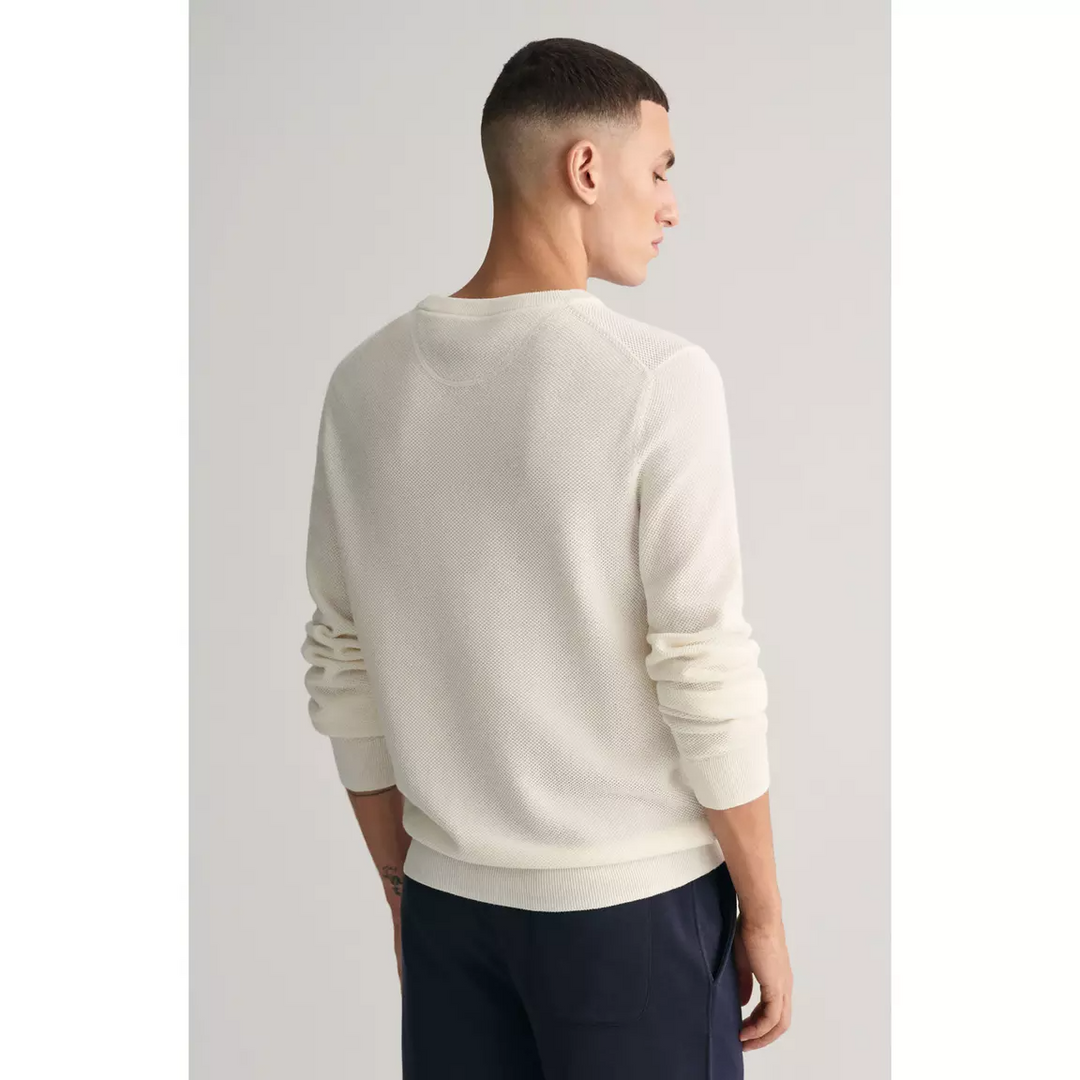 Cotton Pique C-neck