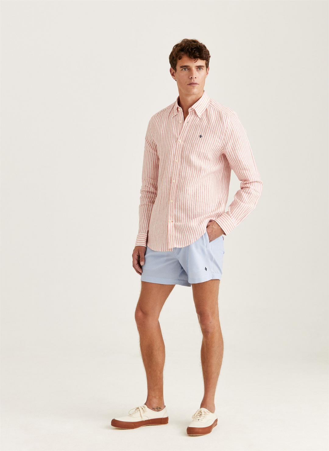 Douglas Linen Stripe Shirt