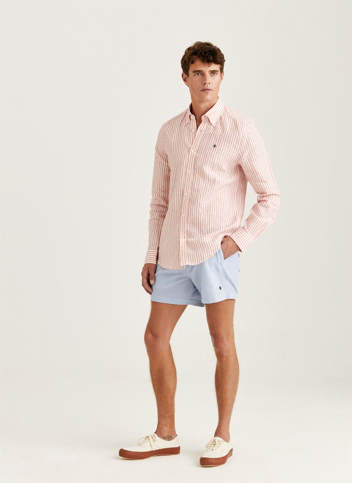 Douglas Linen Stripe Shirt