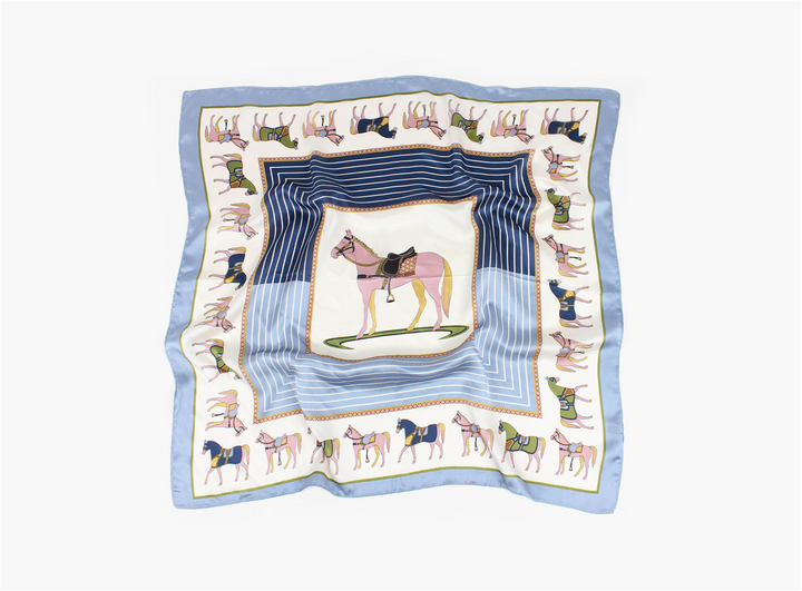 Skjerf med Hester 70x70