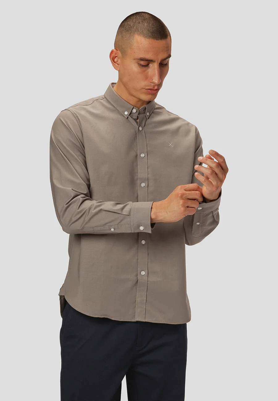 Oxford Stretch Plain L/S