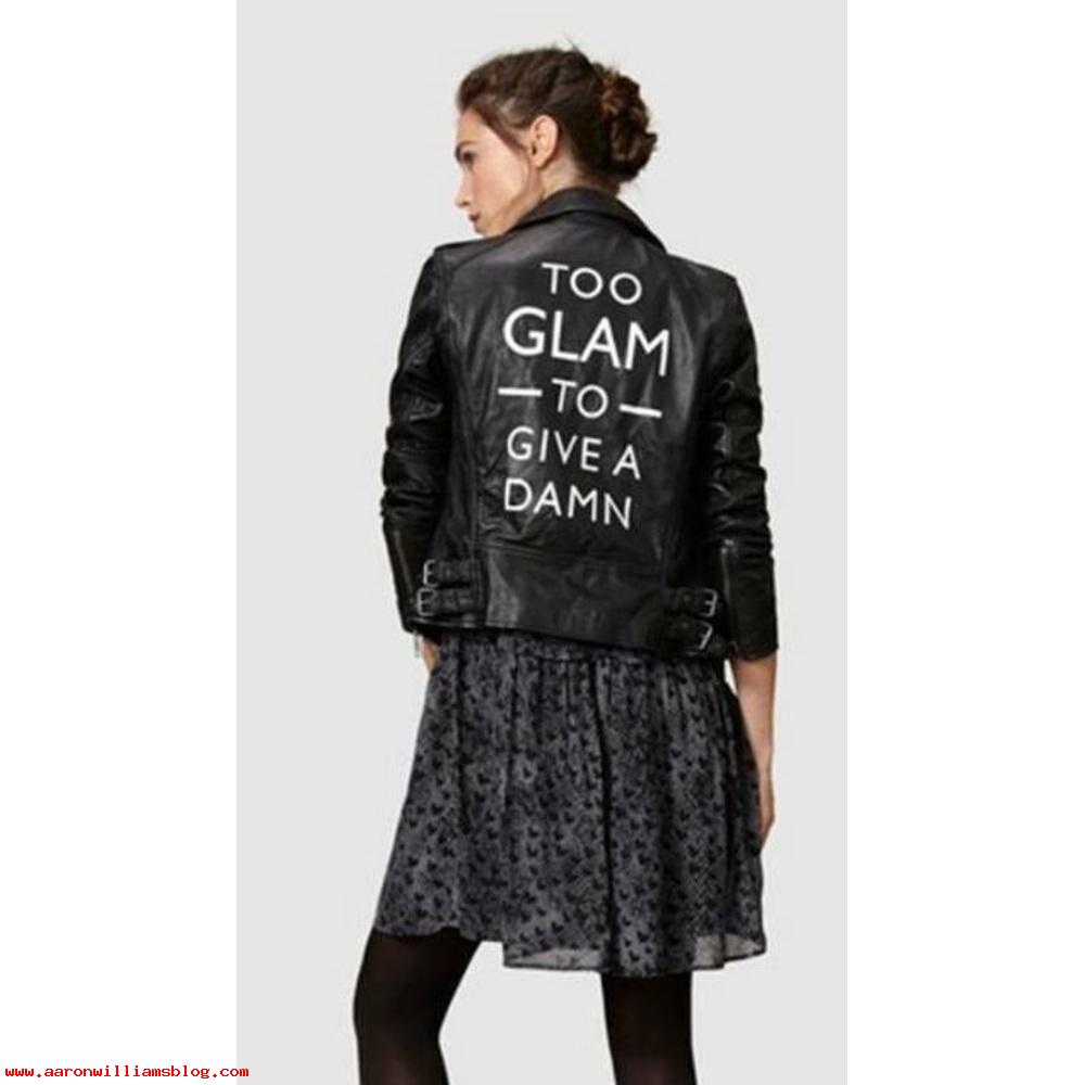 Leather Biker skinnjakke