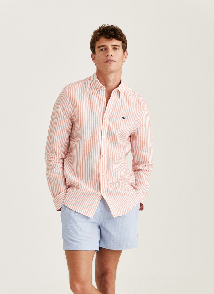 Douglas Linen Stripe Shirt